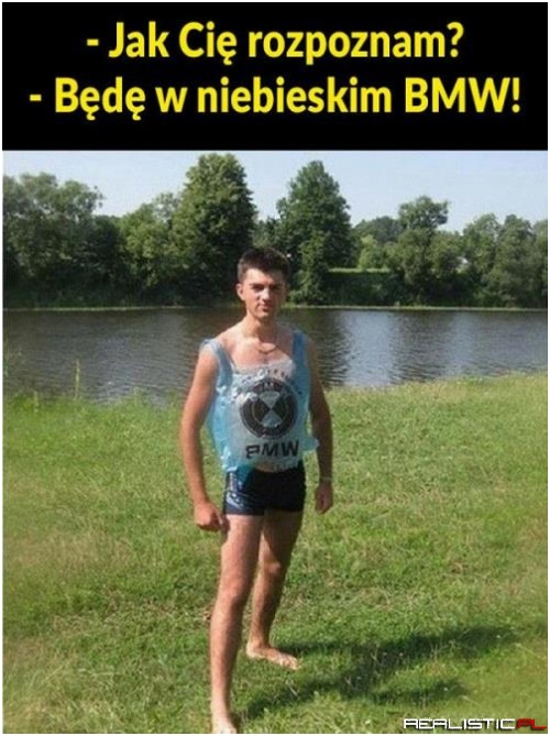 Niebieskie BMW