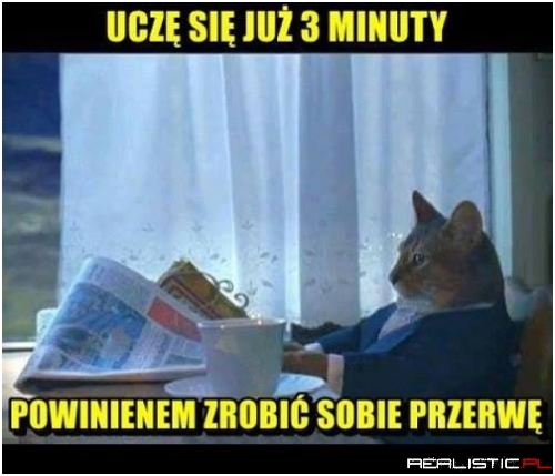 Przerwa musi być