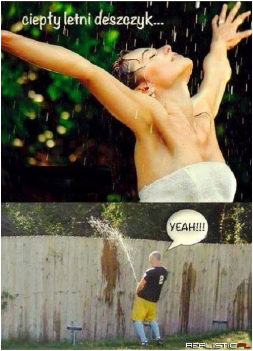 Ciepły deszczyk...