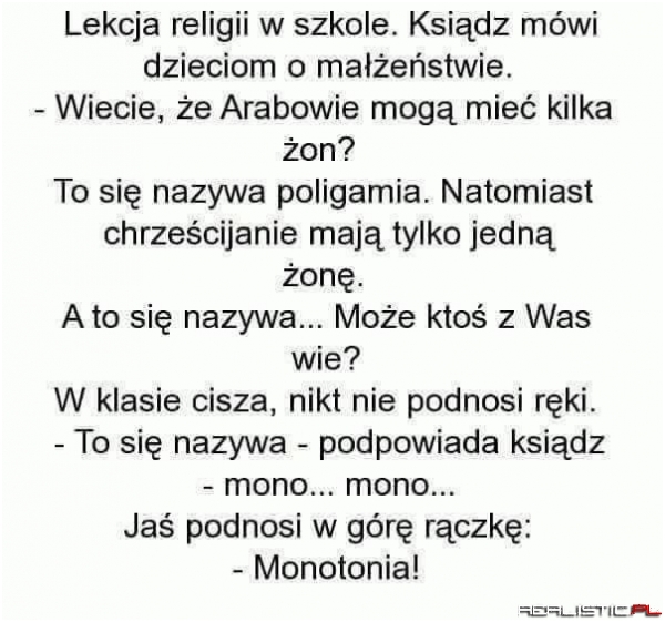 Lekcja religii w szkole ;)