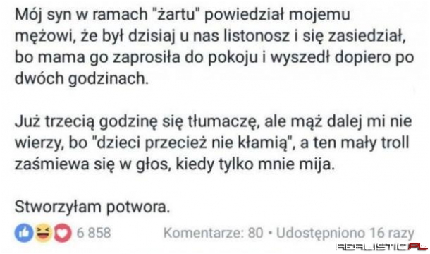 Mały potwór ;)