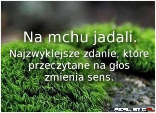 Najzwyklejsze zdanie...