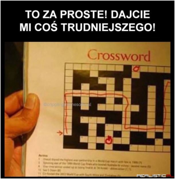 To jest za proste