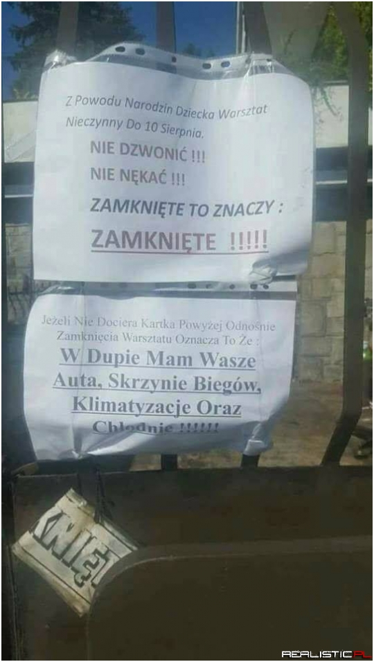 Żeby wszystko było jasne!