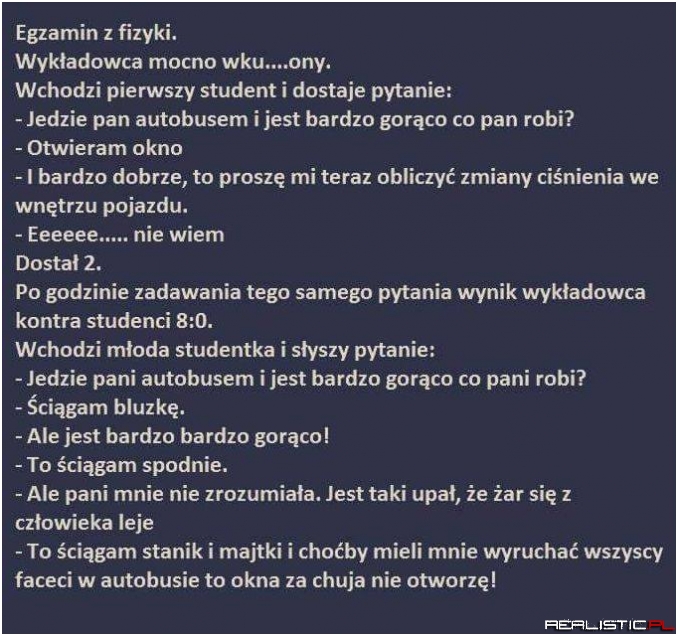 Egzamin z fizyki