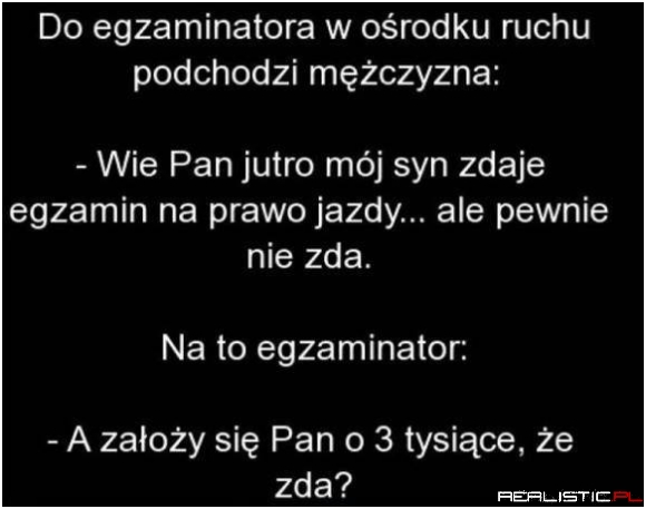 I egzamin zaliczony