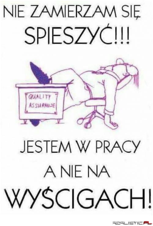 Jestem w pracy