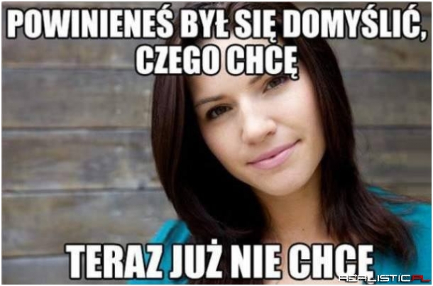 Kobieca logika xD