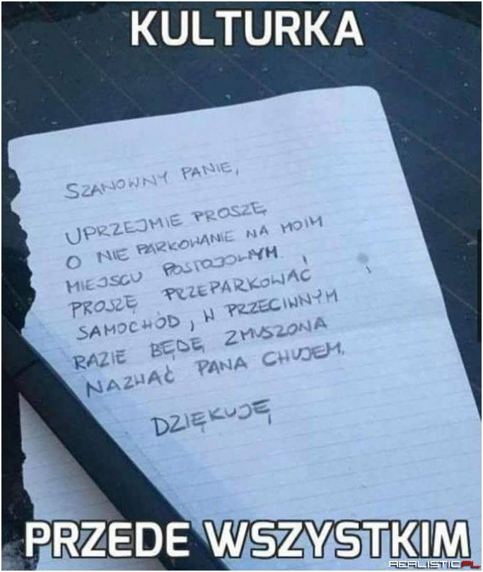 Kulturka musi być ;)