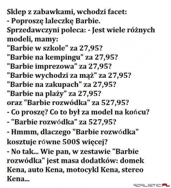 Nie każdy Ken taki bogaty ;)