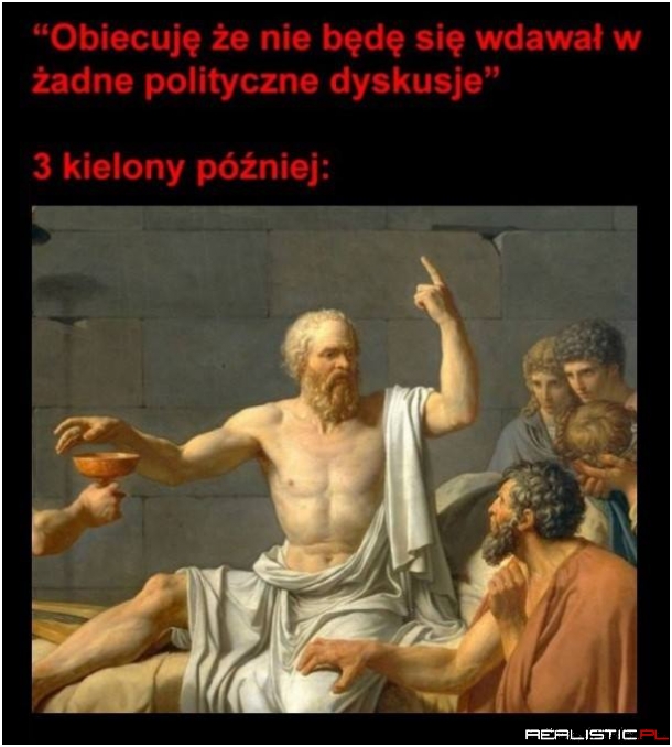 Po pięciu kieliszkach mogę dyskutować...