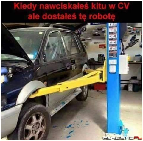 Bał się, że próchno w podłodze nie uniesie bryki