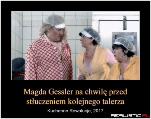 Wreszcie założyła czepek ;)