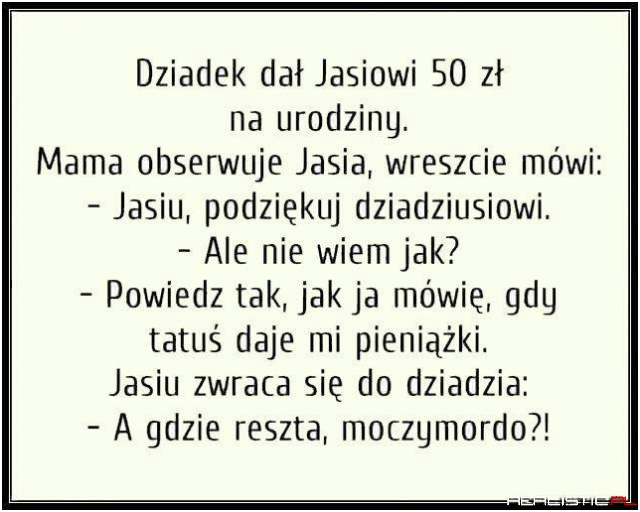 Dziadek vs Jasiu xD