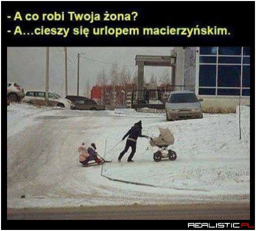 Jeszcze jej siatek z zakupami brakuje ;)