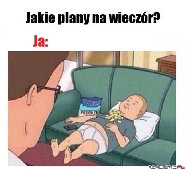 Moje plany na wieczór