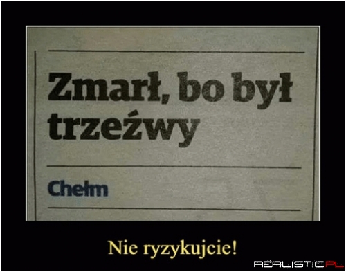 Nie ryzykujcie