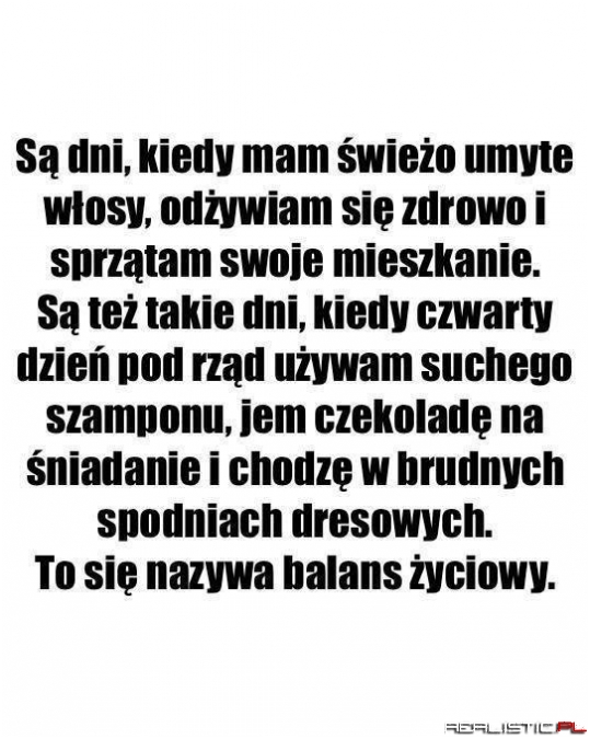 Życiowy balans