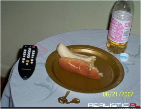 hoto dog z bananem