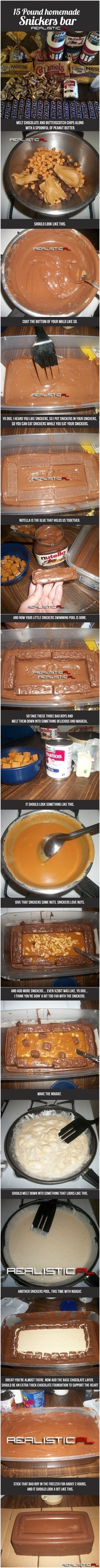 Przepis na mega Snickersa