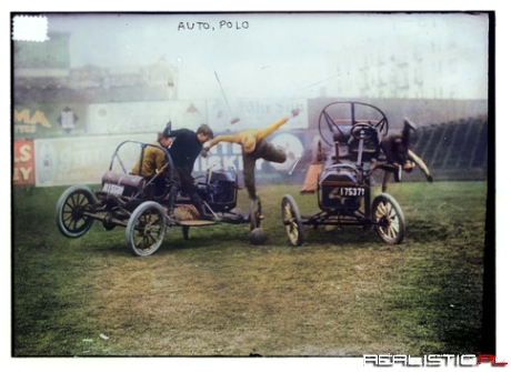 Auto Polo - sport w 1915 roku