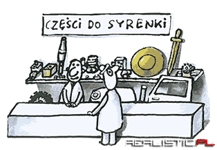Części do syrenki.