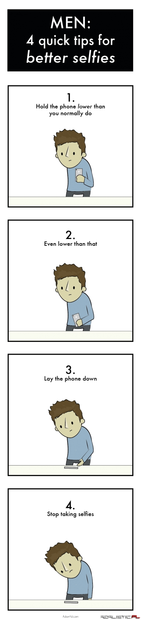 Men: 4 quick tips for better selfies