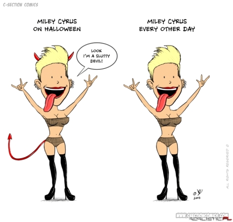 Miley Cyrus On Halloween