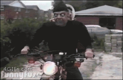 Motocyklowy strój na Halloween