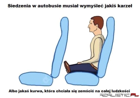 Siedzenia w autobusie