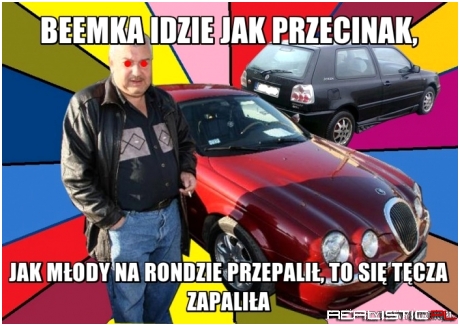 Beemka idzie jak przecinak