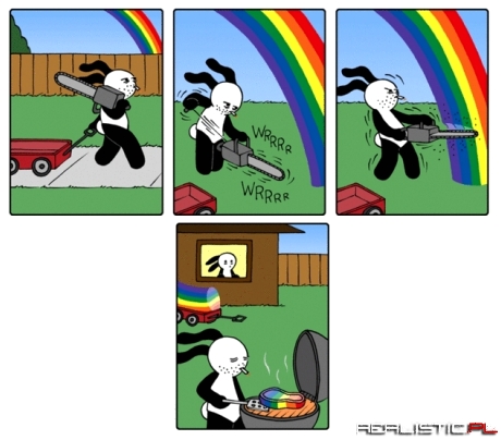 Buni, tęcza