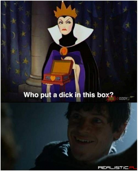 Dick into a box