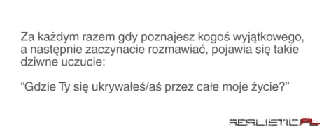 Gdy poznajesz kogoś wyjątkowego