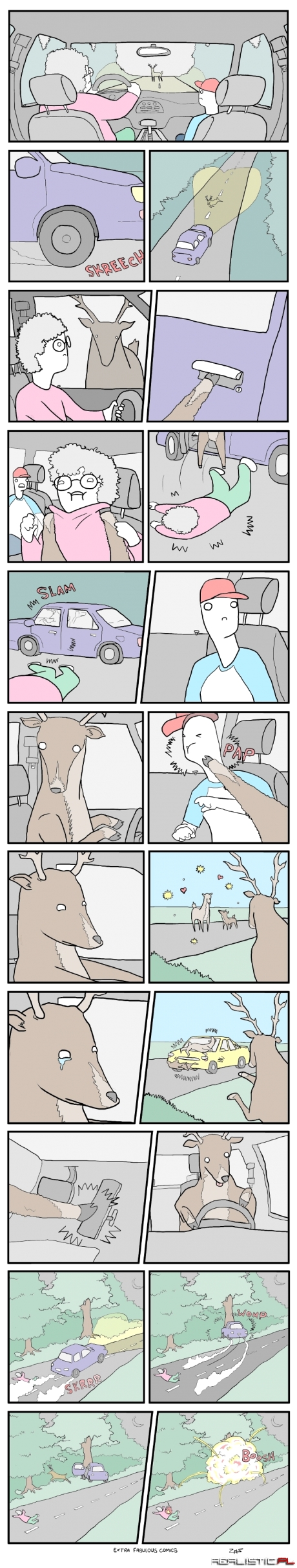 Komiks o jeleniu i zemście