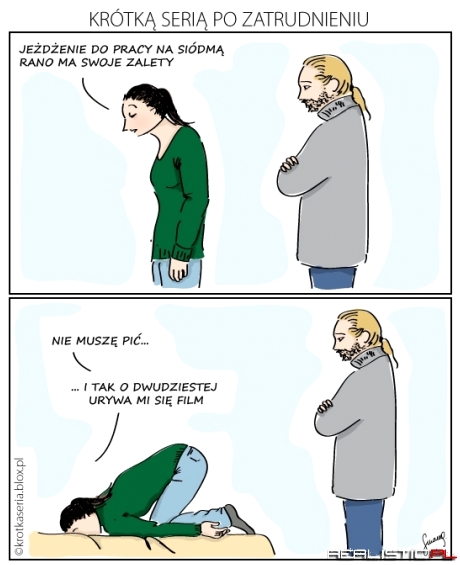 Krótką serią po zatrudnieniu
