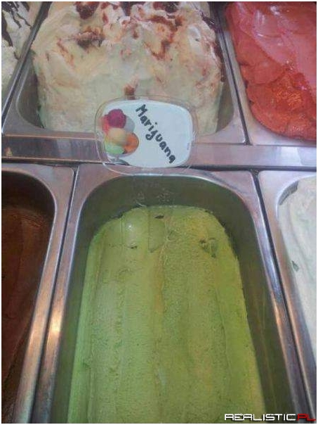 Lody o smaku marihuany