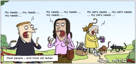 Normalni ludzie a kociarze