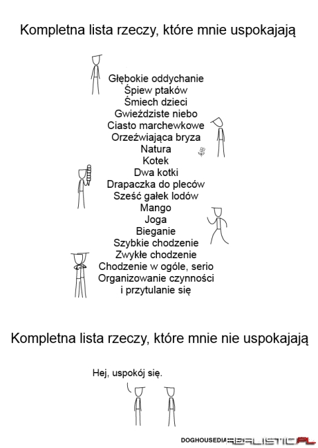 Te rzeczy mnie uspokajają