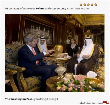 The Washington Post i zdjęcia polskiego rządu