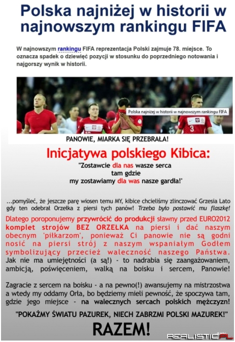Zabierzmy orzełka z koszulek!