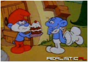 Zagadka dzieciństwa rozwiązana- smerf bez czapki :)