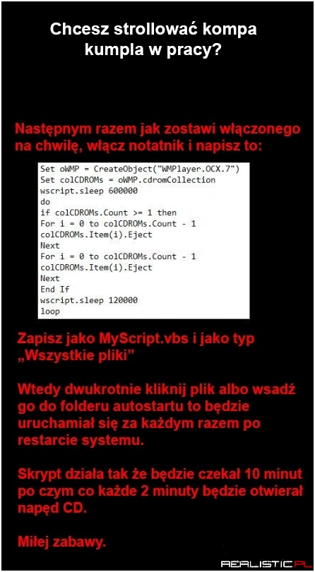 Chcesz strollować kumpla kompa z pracy ?