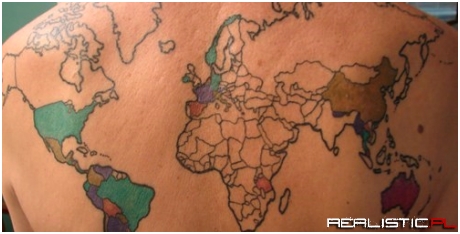 He Gets It Filled In With Each Country Visited