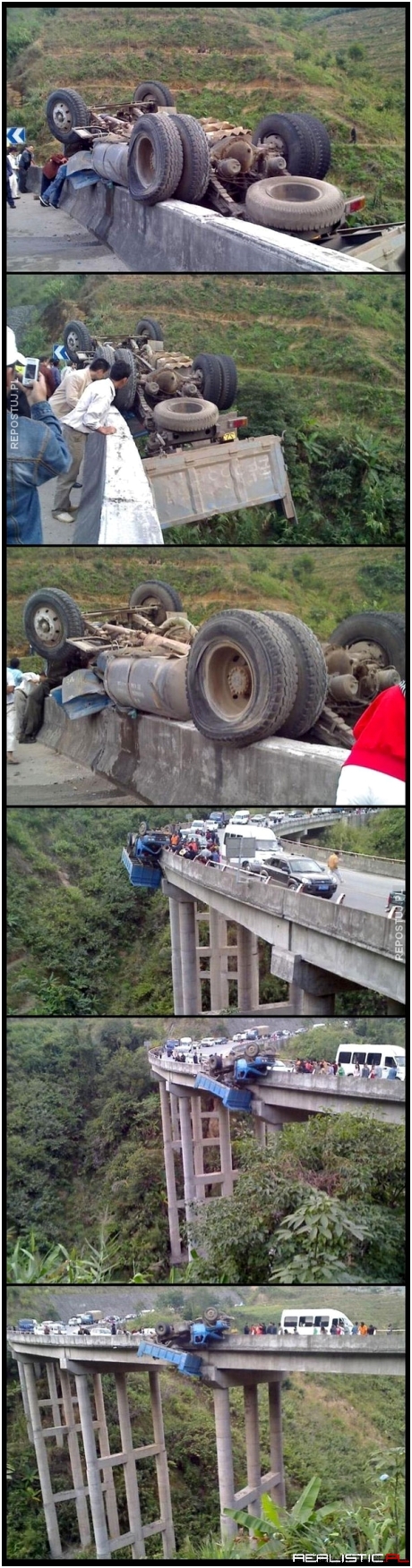 Największy szczęściarz na moście