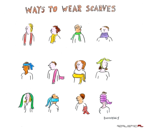 Rodzaje wiązania szaliczka