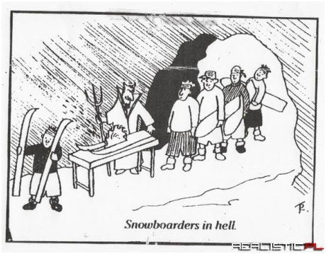 Snowboardziści w piekle
