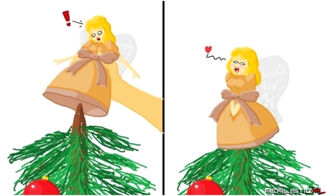 Świąteczny aniołek