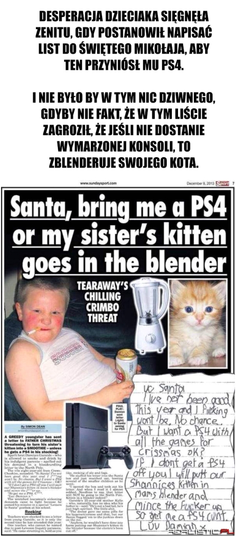 Zdesperowany dzieciak