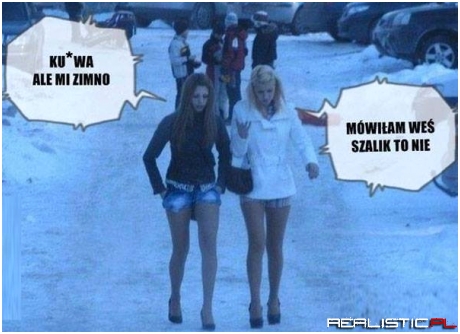 Ale zimno...